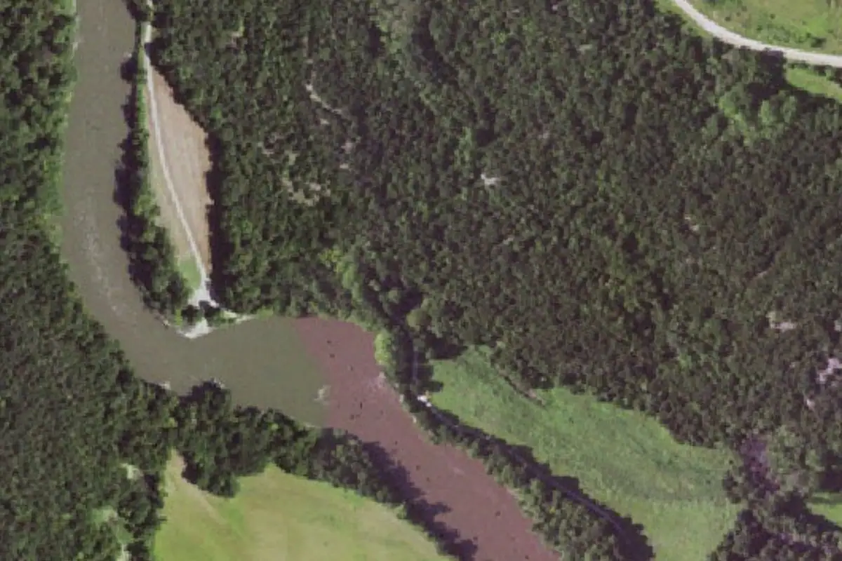 Foto aérea de la zona de Vicksburg County Park