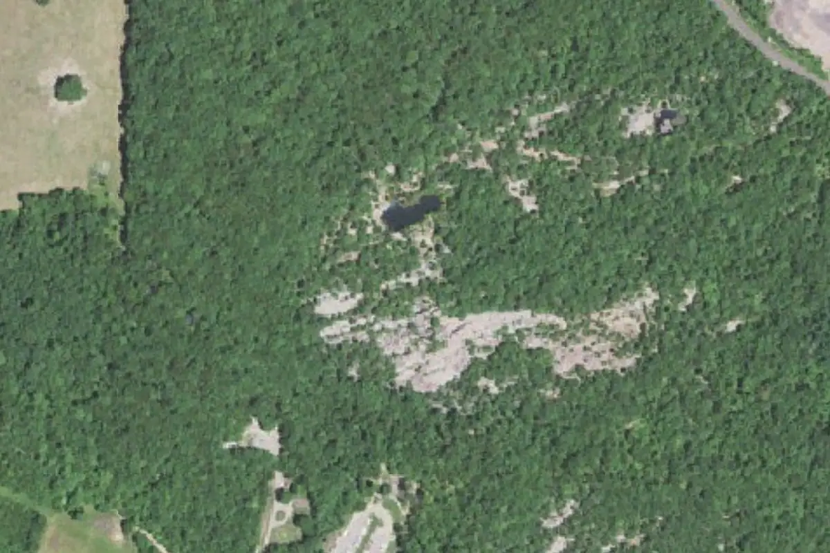 Aerial photo of the G: North Mountain area