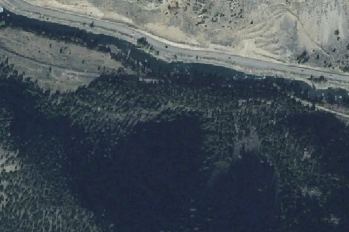 Foto aérea de la zona de Anderson Cave Area