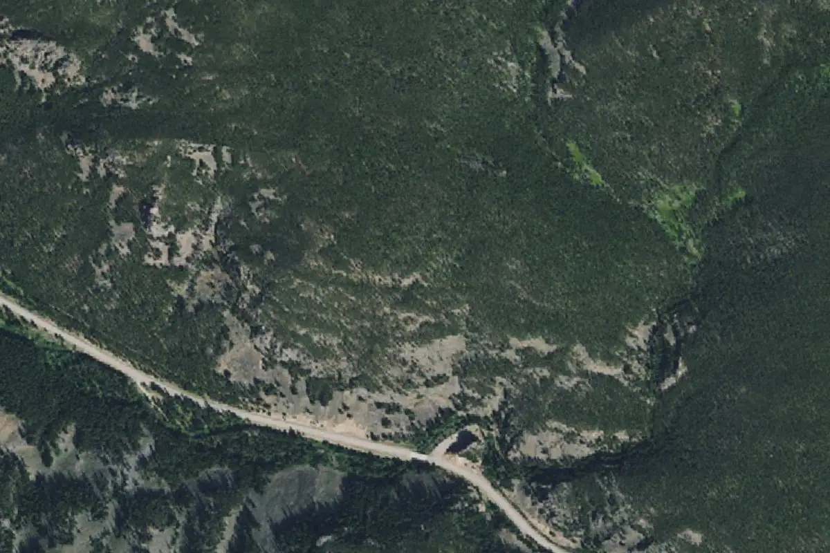 Foto aérea de la zona de Memorial Falls