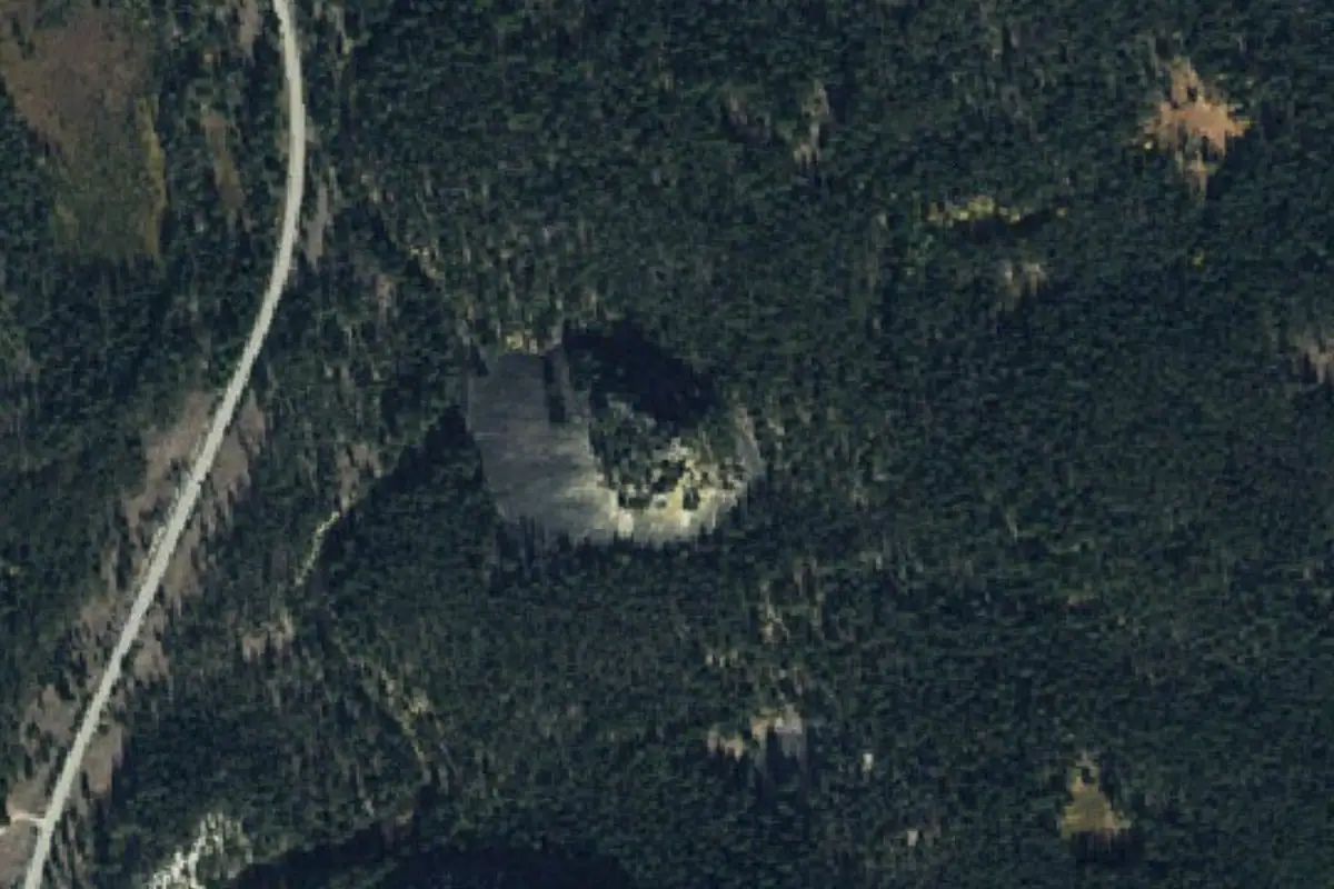 Aerial photo of the Needle Rock area
