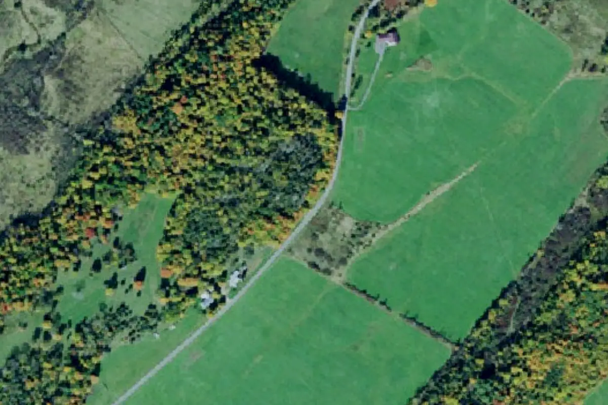 Aerial photo of the Oliver Leavitt area