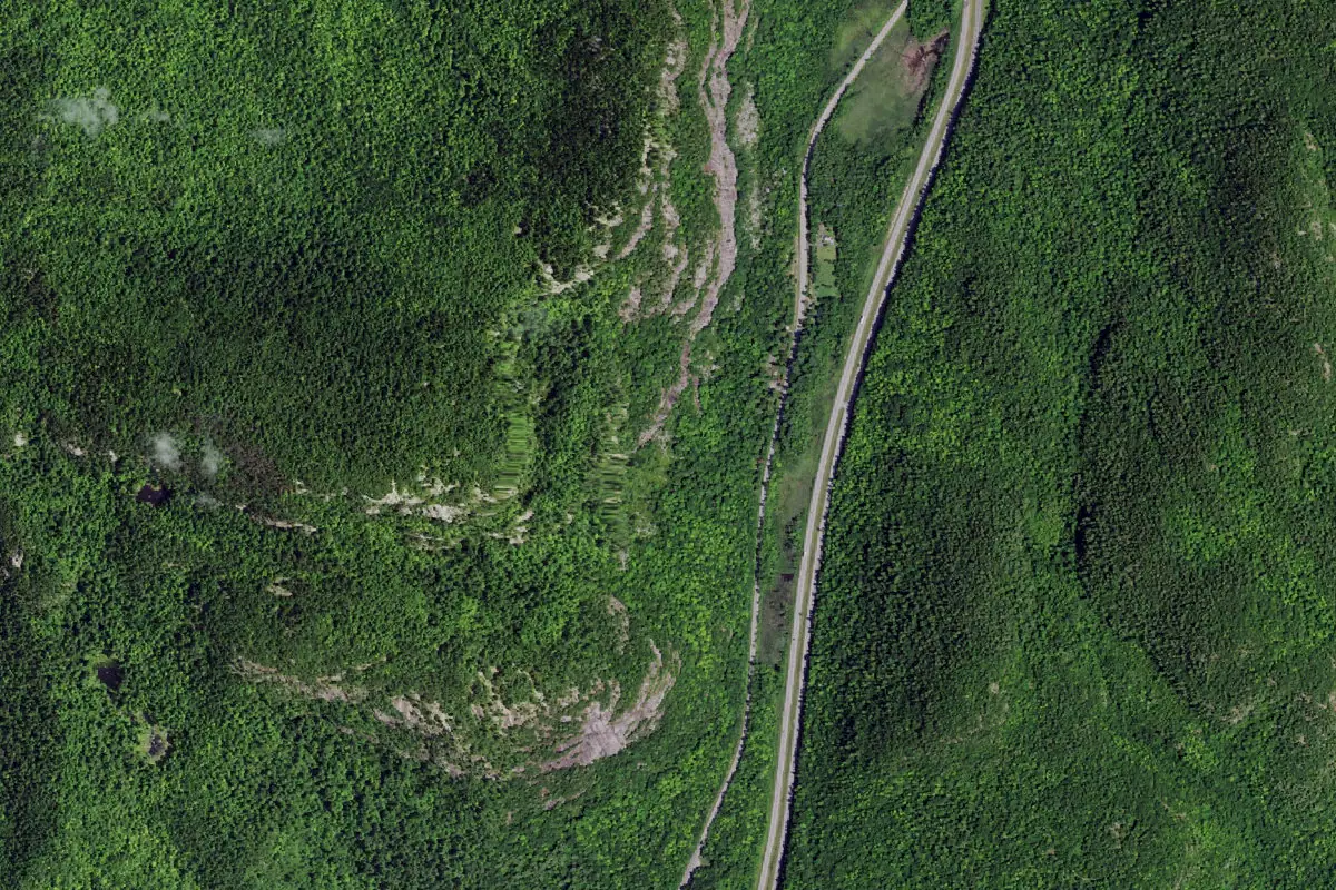 Aerial photo of the Poke-O-Moonshine area