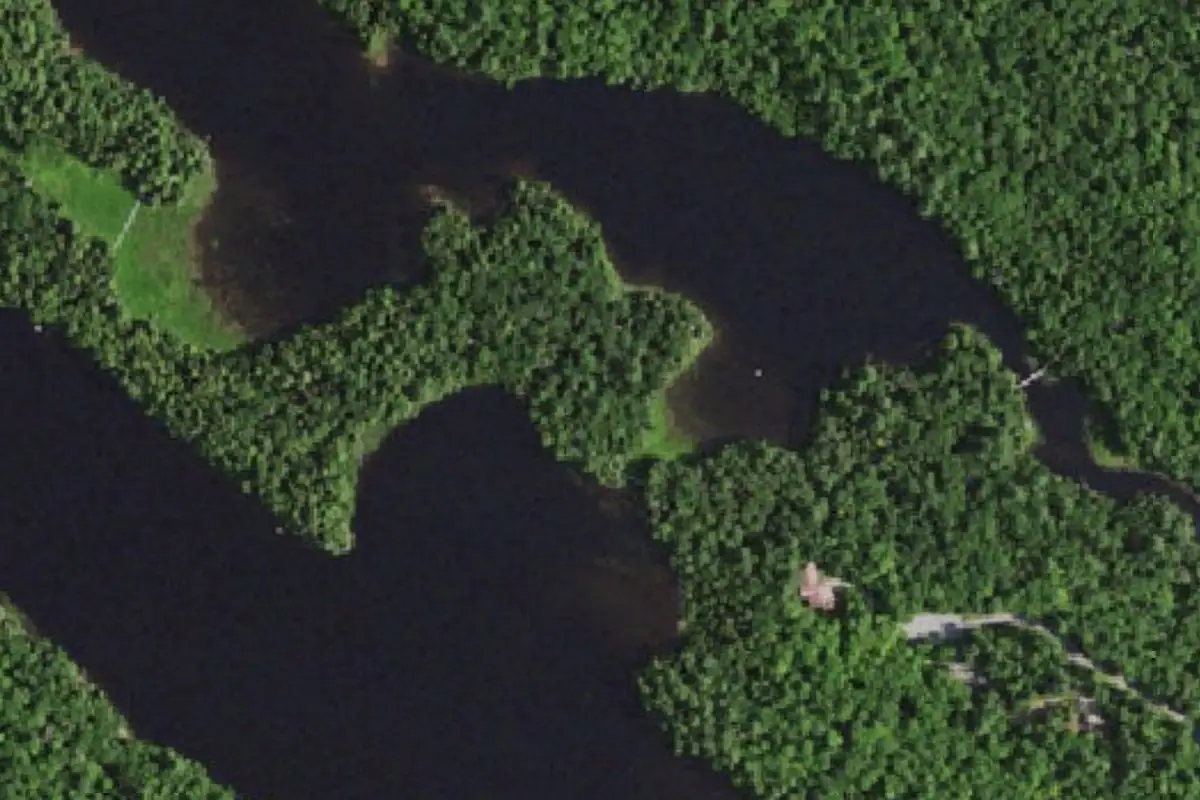 Aerial photo of the Rich Lake area