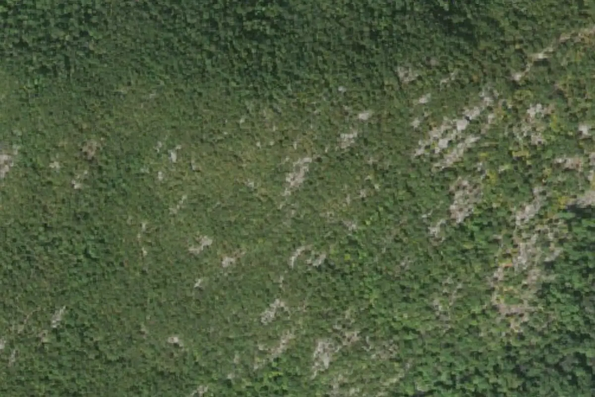 Foto aérea de la zona de Storm King Mountain