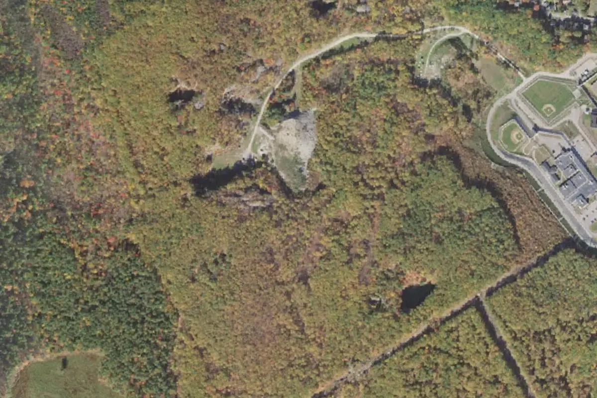 Aerial photo of the Concord Quarries DWS area