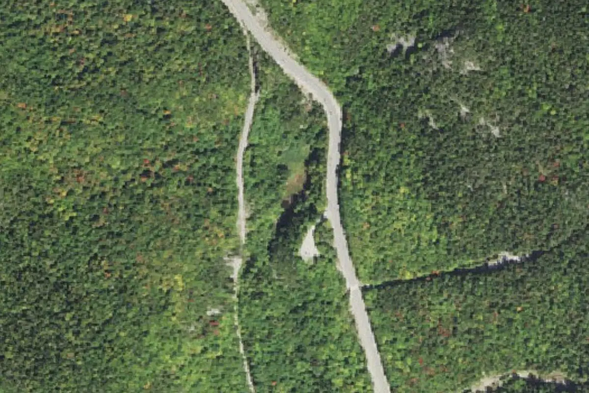 Aerial photo of the Dismal Pool area