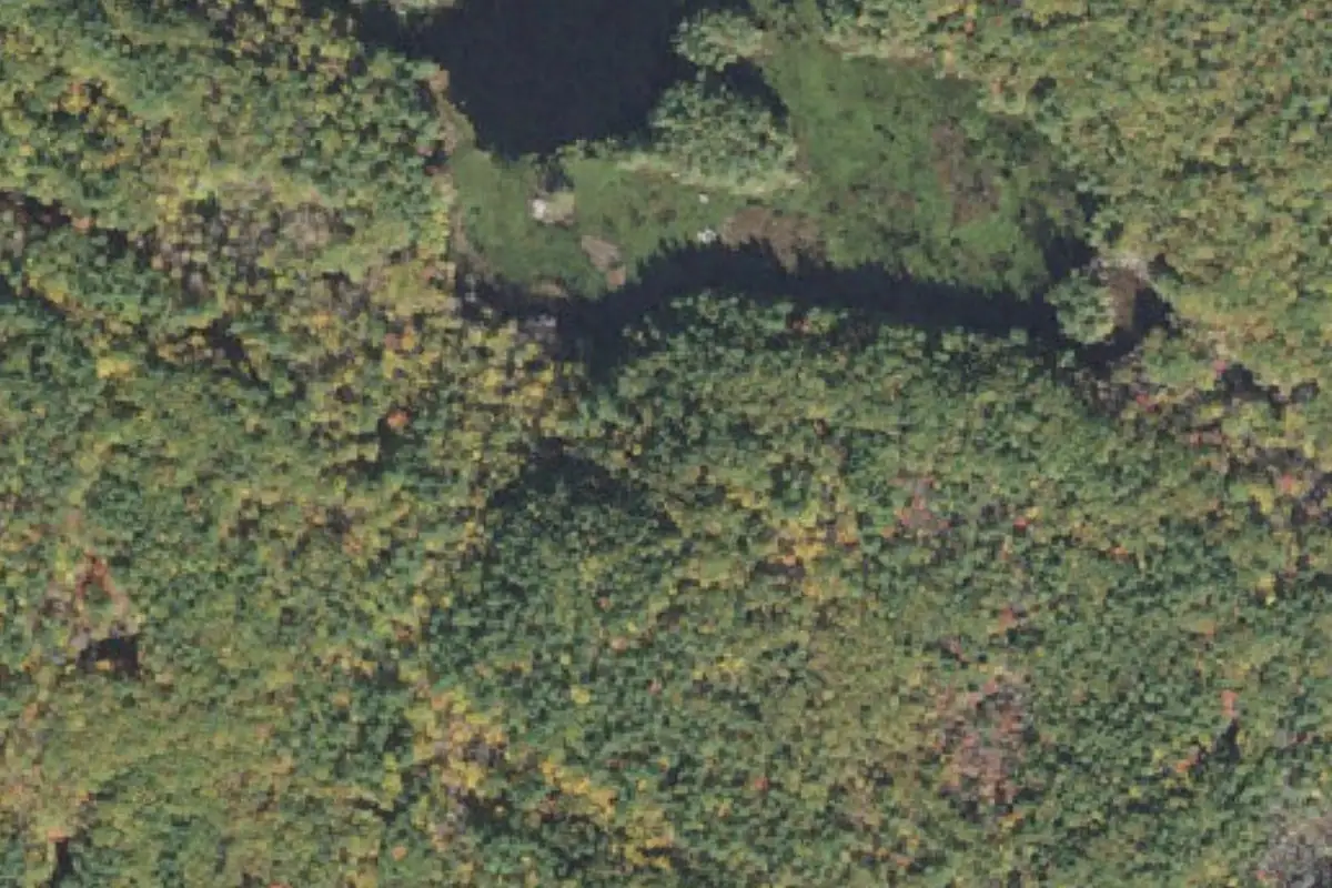 Foto aérea de la zona de Lonely Boulder