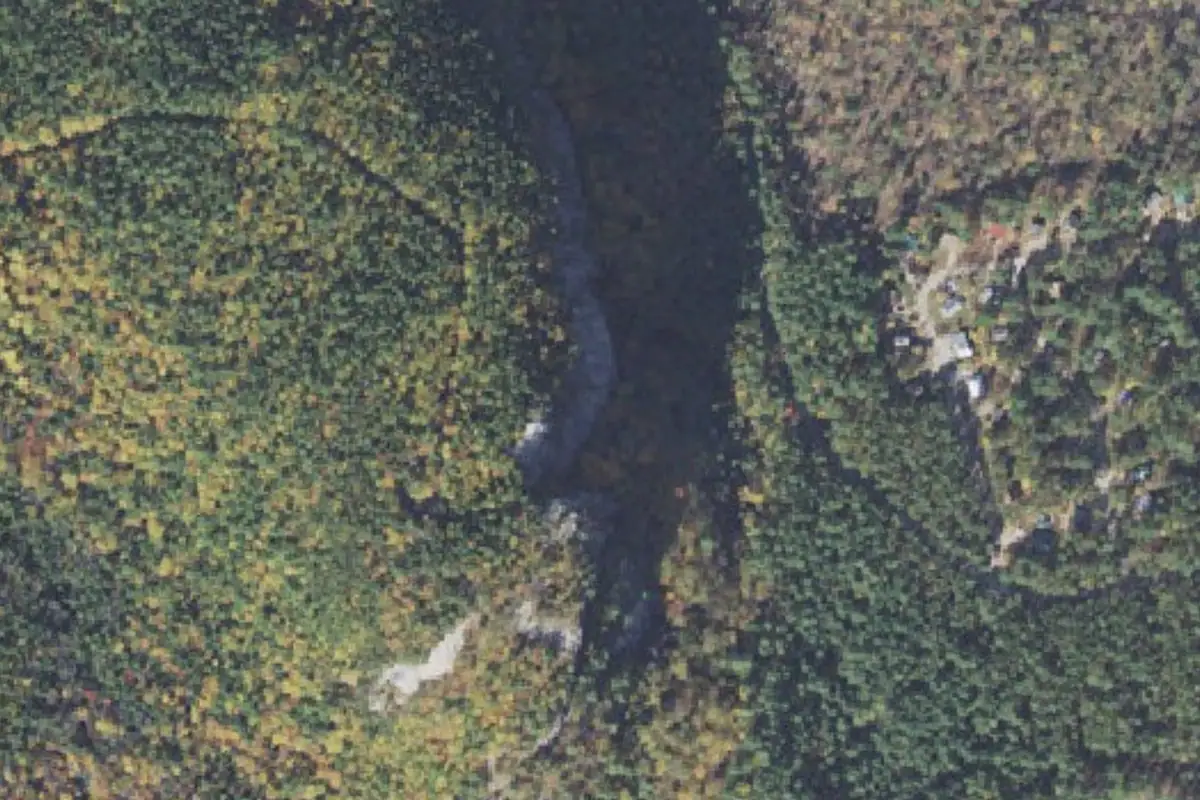 Aerial photo of the The Mordor Wall area