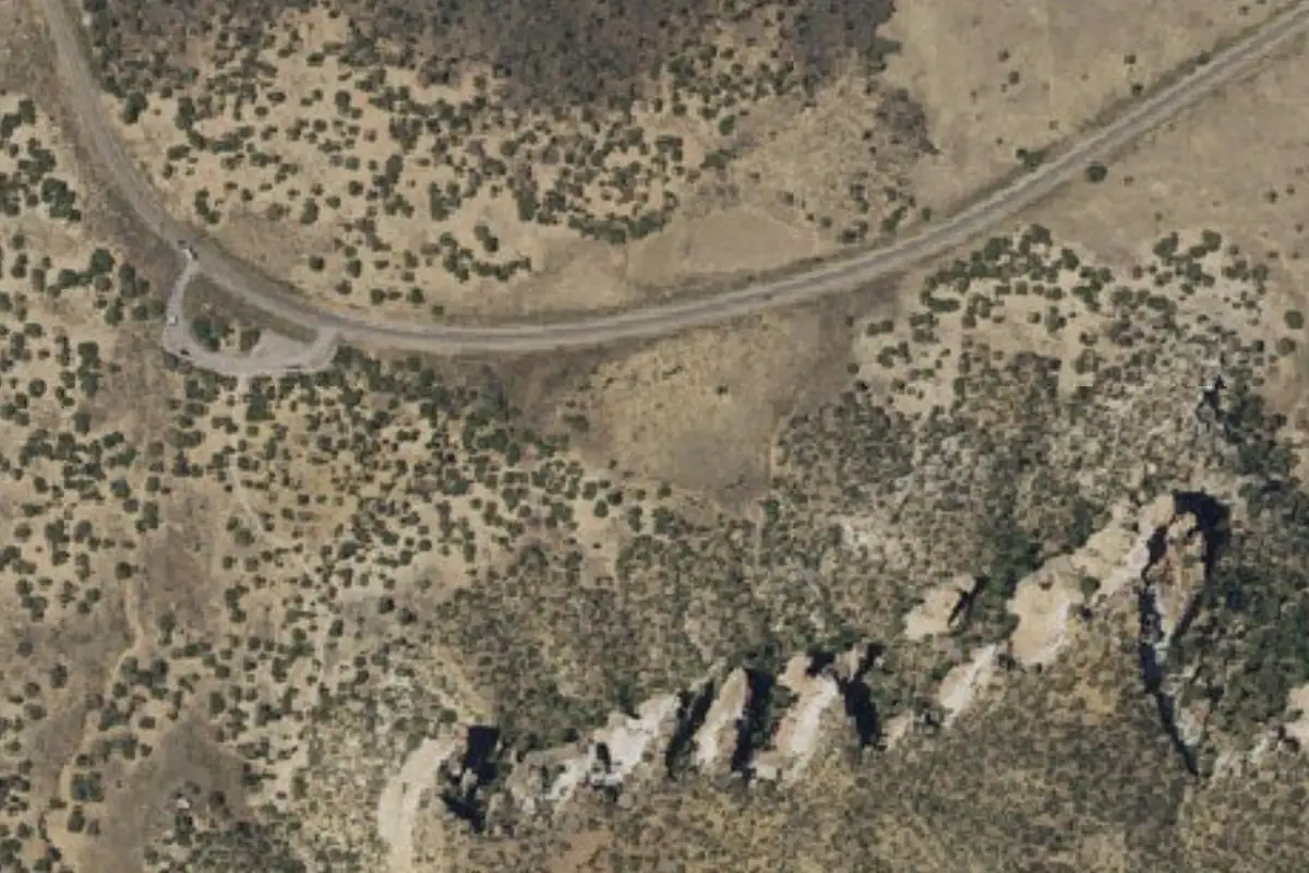 Aerial photo of the El Malpais area