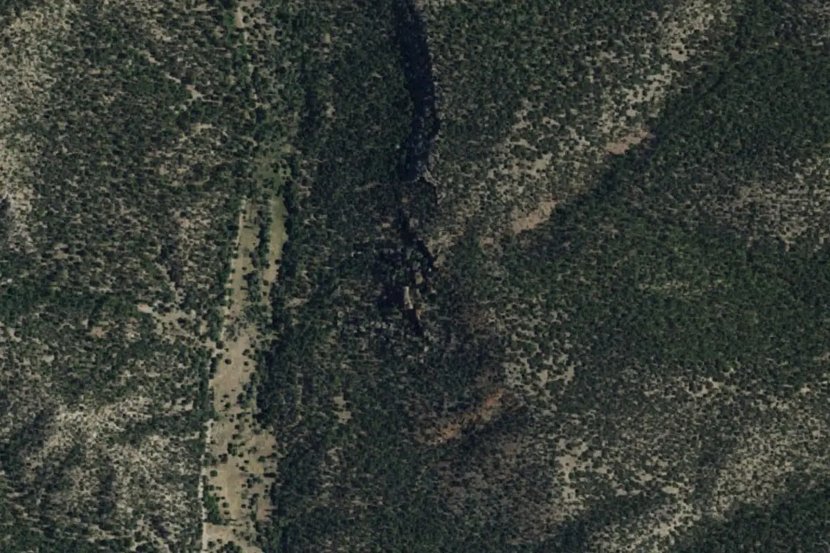 Aerial photo of the El Rito Sport Area area