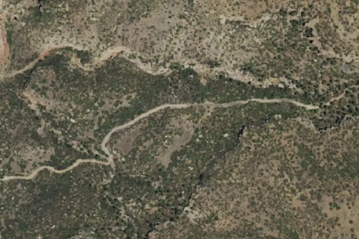 Aerial photo of the Mills Canyon area