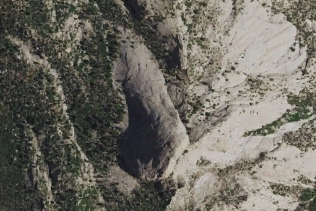 Foto aérea de la zona de South Slabs