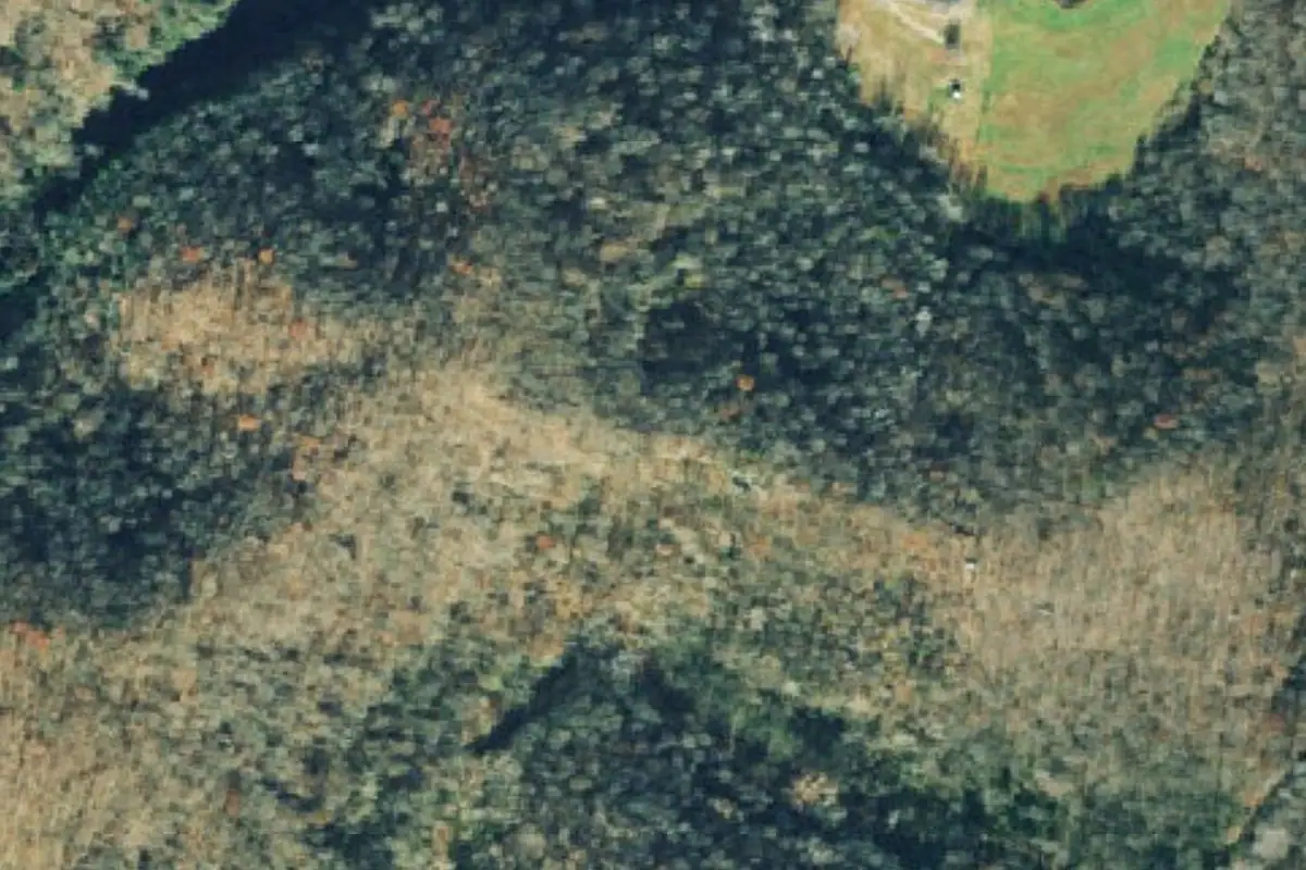 Aerial photo of the Ambush Gap Boulders area