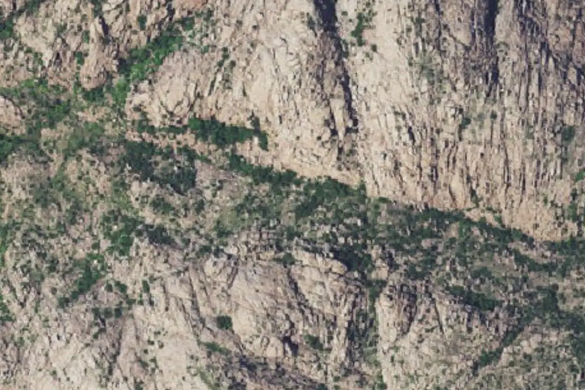 Foto aérea de la zona de West Horizon Pass