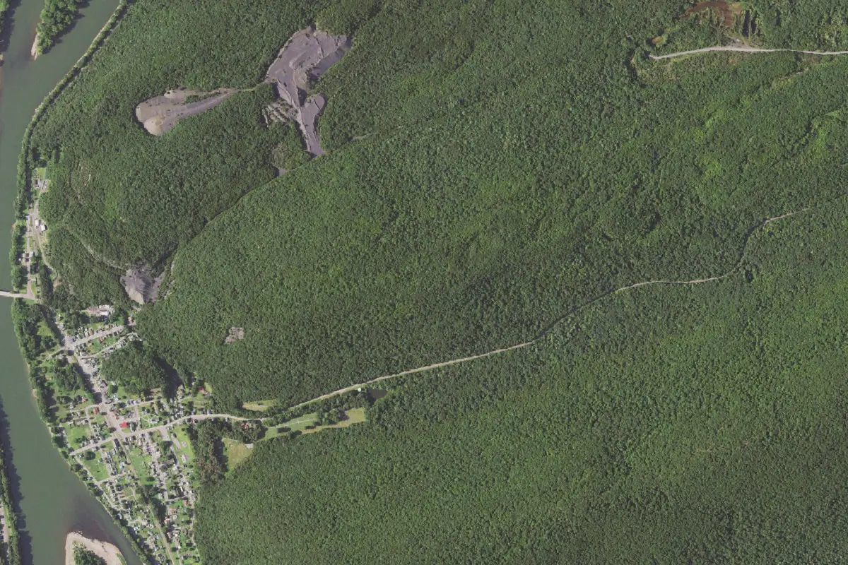 Aerial photo of the Mocanaqua (aka Shickshinny) area