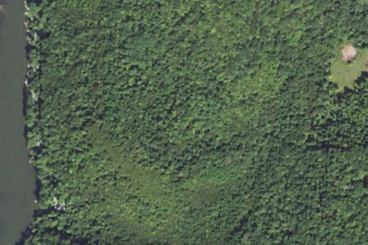 Aerial photo of the Panther Caves area