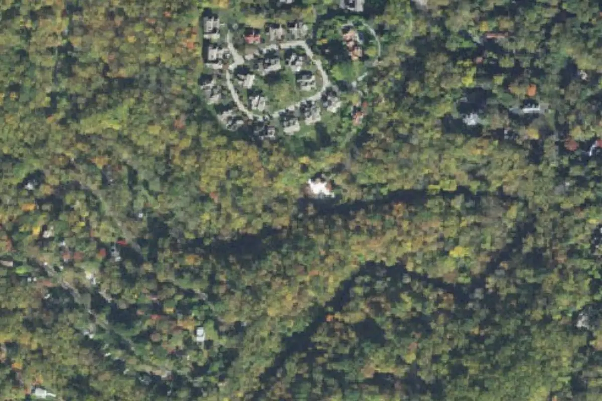 Aerial photo of the Saul Preserve area