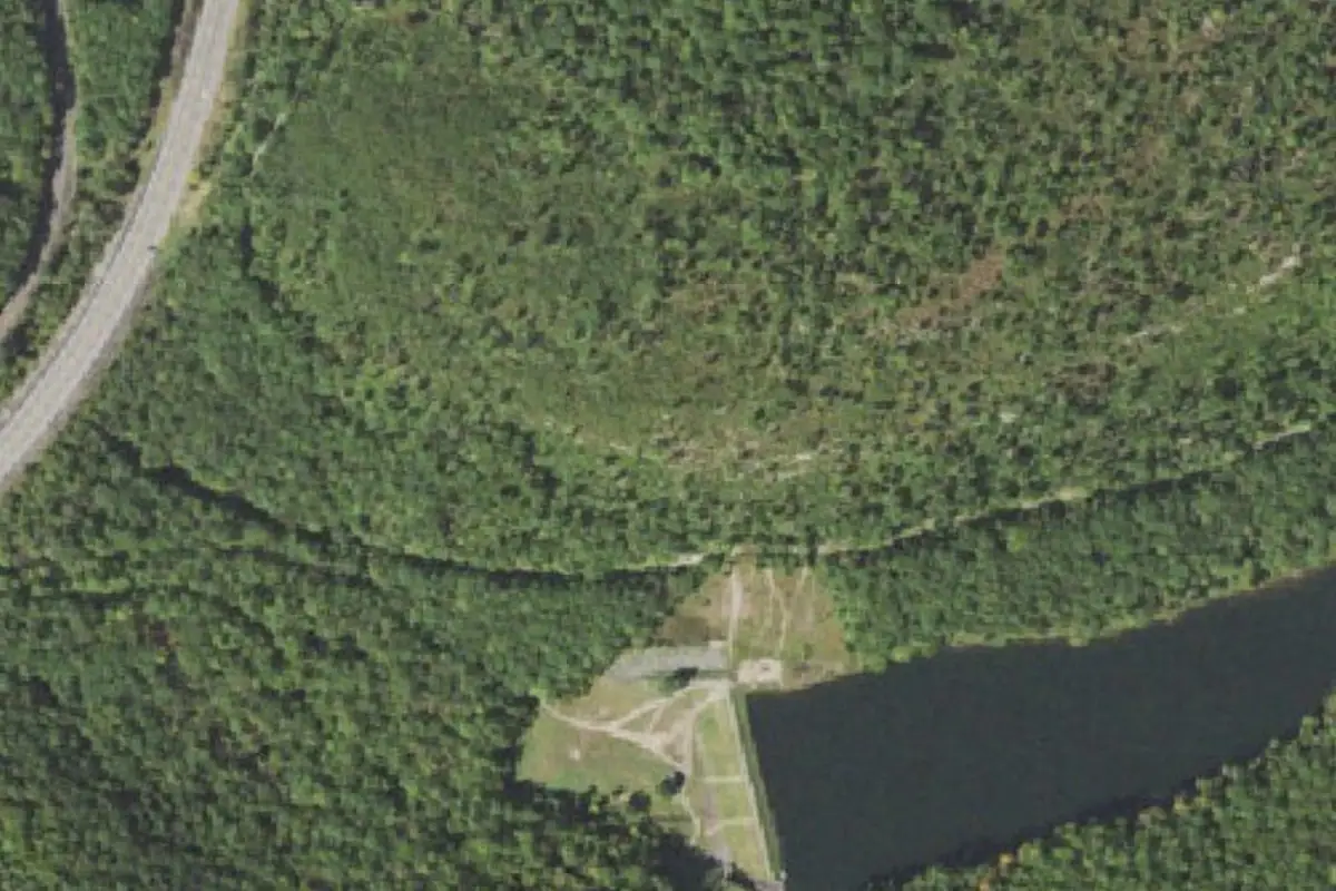 Aerial photo of the The Rim area