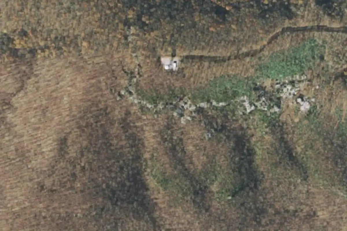 Foto aérea de la zona de Tityos Block Area