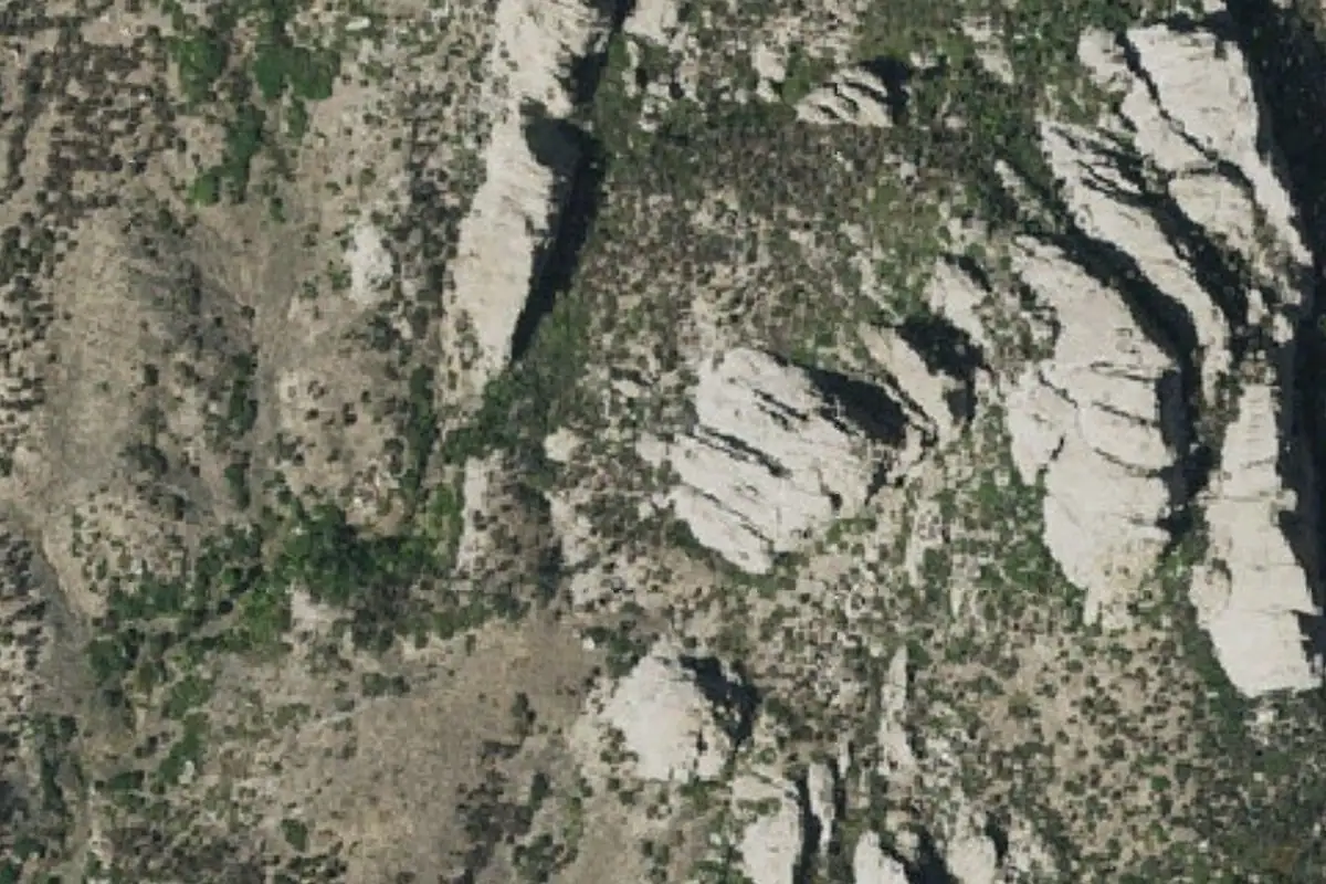 Aerial photo of the Rock Corral Day Use Area area