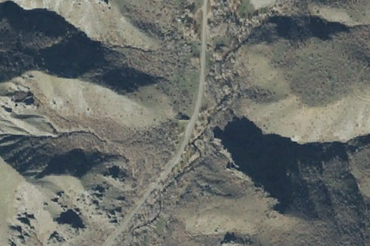 Foto aérea de la zona de Salt Creek Canyon