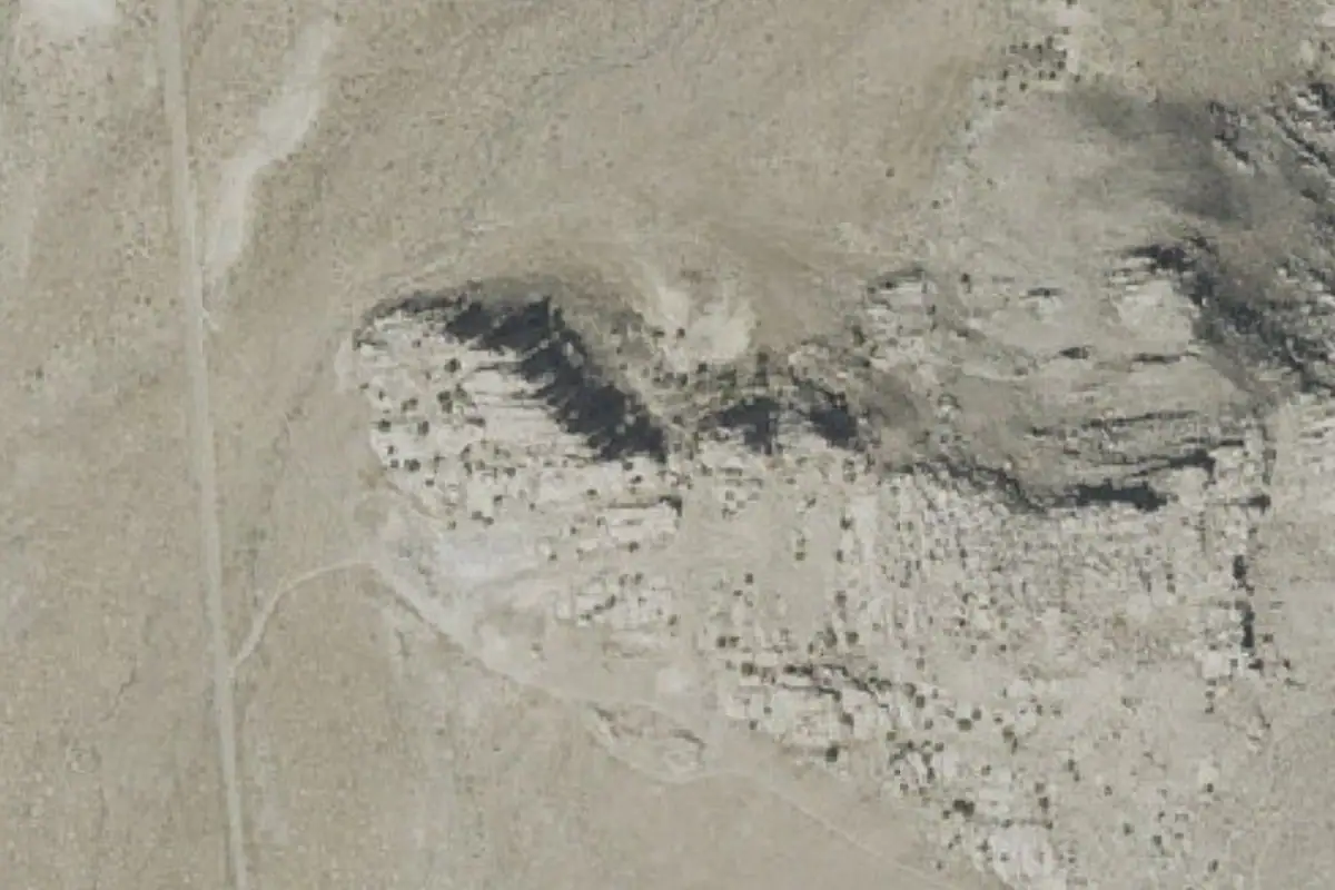 Foto aérea de la zona de South Quarry