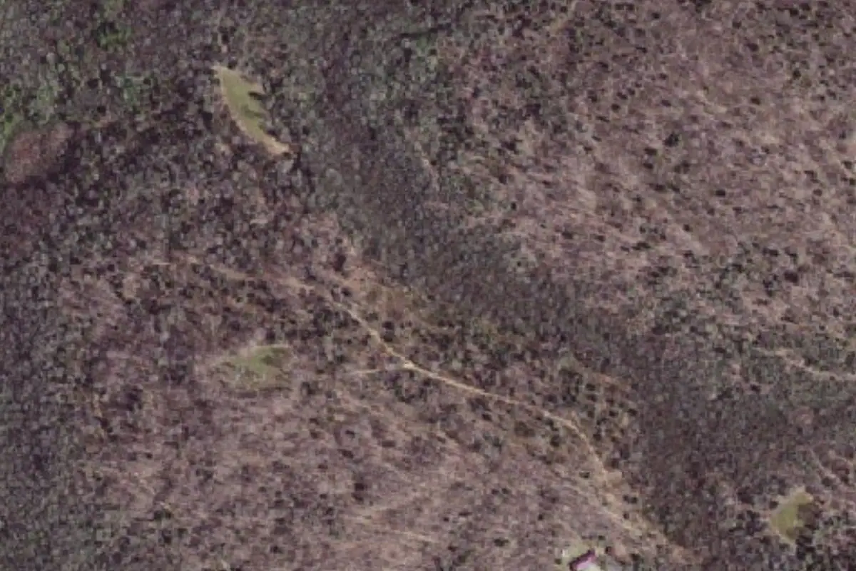 Aerial photo of the Cascades Bouldering area