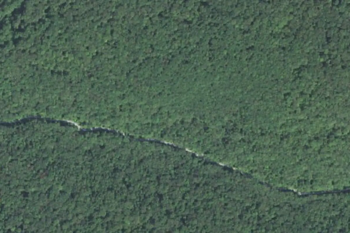 Foto aérea de la zona de Darnell Hollow