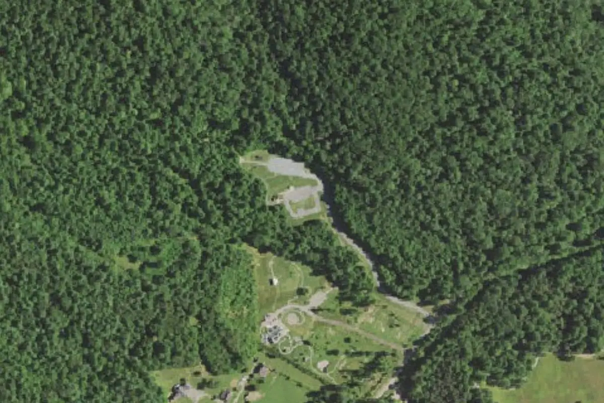 Aerial photo of the Ridgeline Boulders area