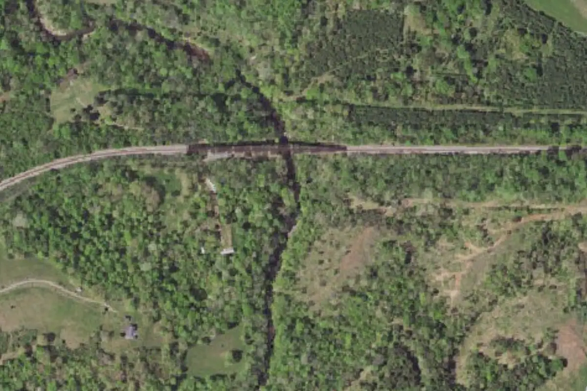 Foto aérea de la zona de The Trestles