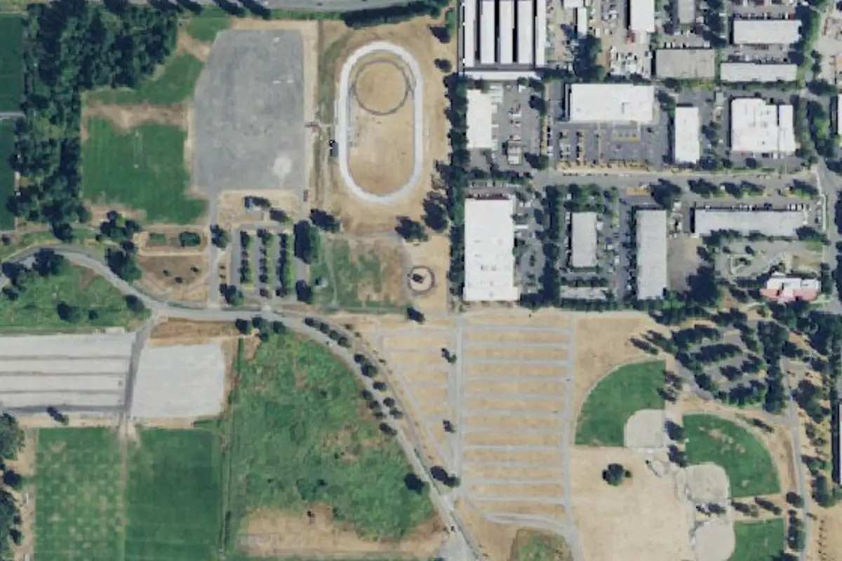 Aerial photo of the NW and SW faces area