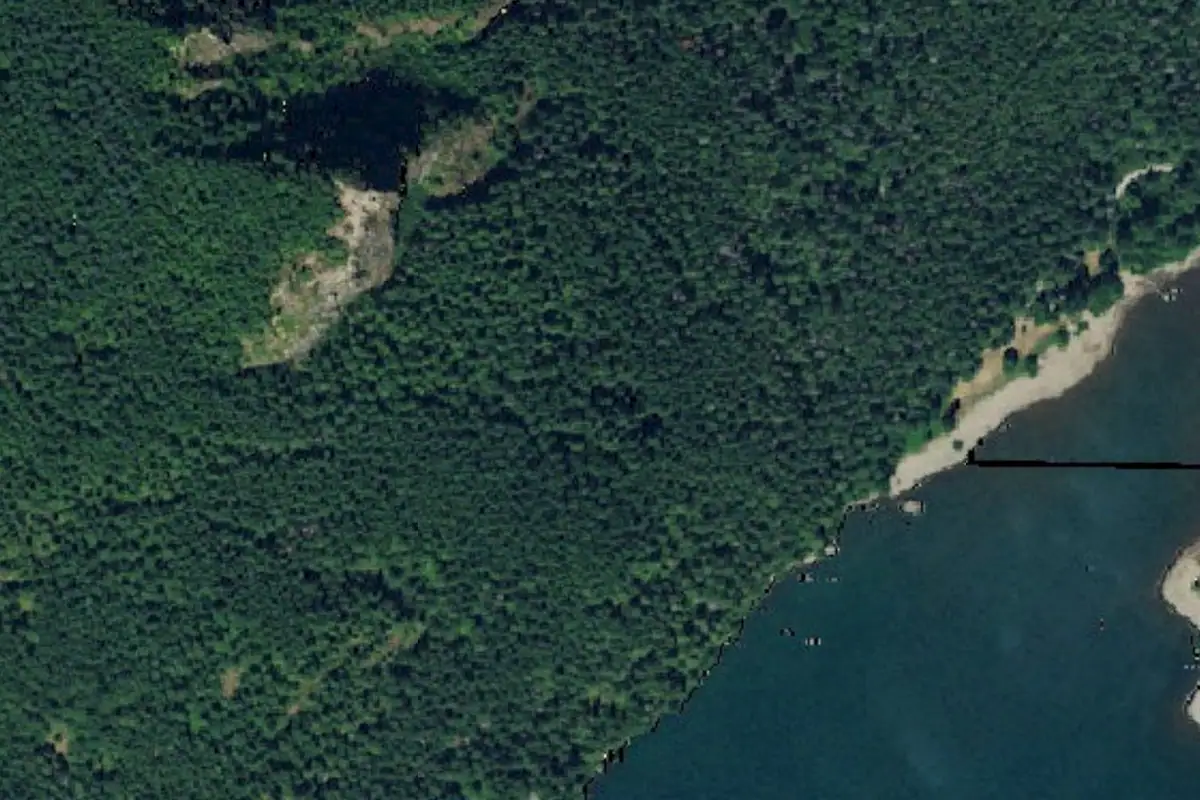 Aerial photo of the Rattlesnake Lake area