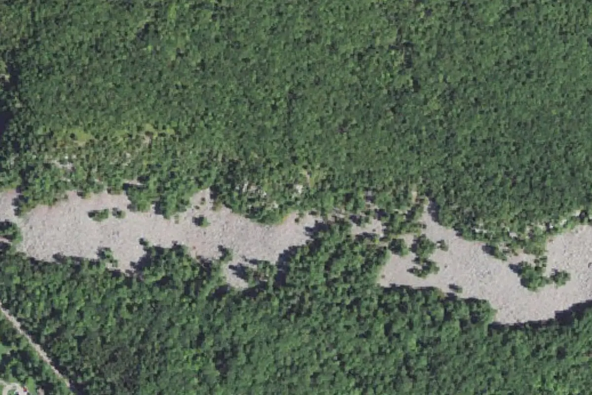 Aerial photo of the East Bluff 05 - Potholes Area area