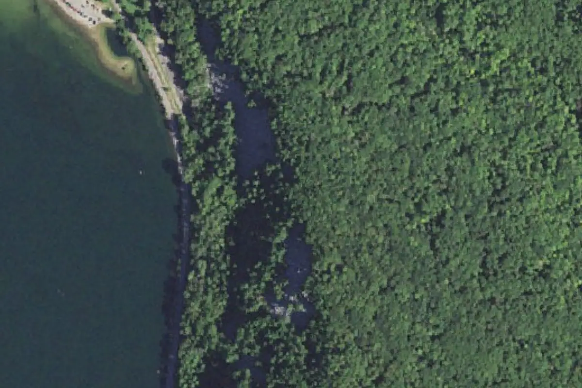 Foto aérea de la zona de East Bluff North