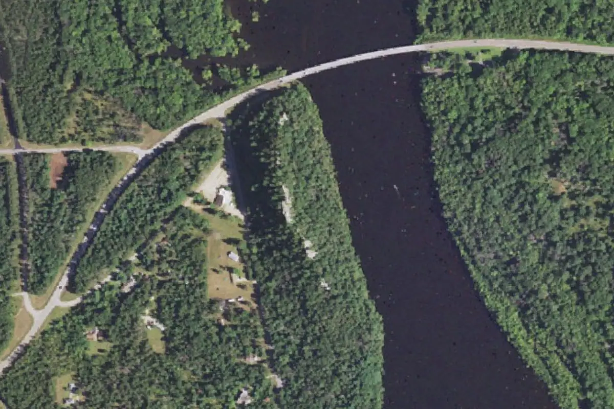 Aerial photo of the Necedah (Petenwell Rock) area