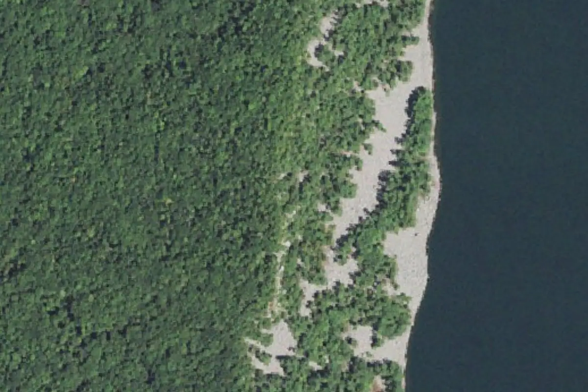 Aerial photo of the West Bluff 05 - West Rampart area
