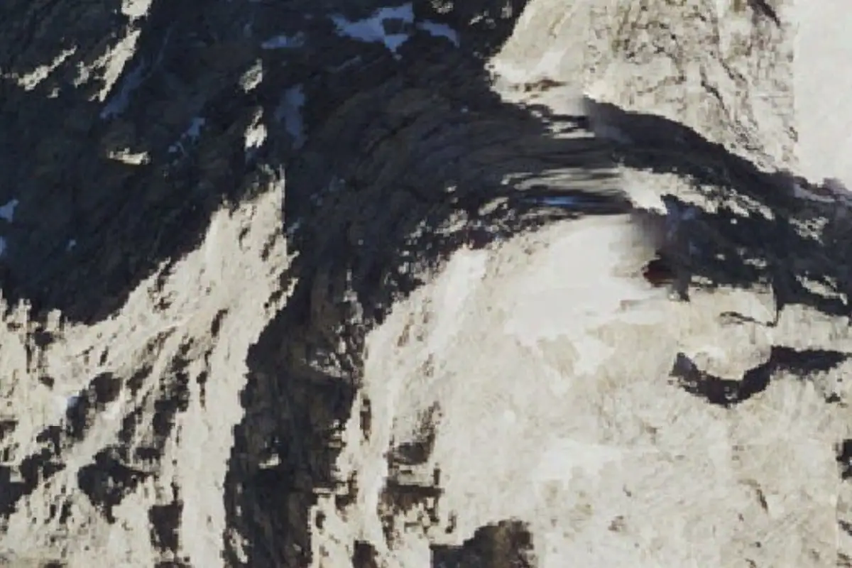 Foto aérea de la zona de Cascade Canyon Bouldering
