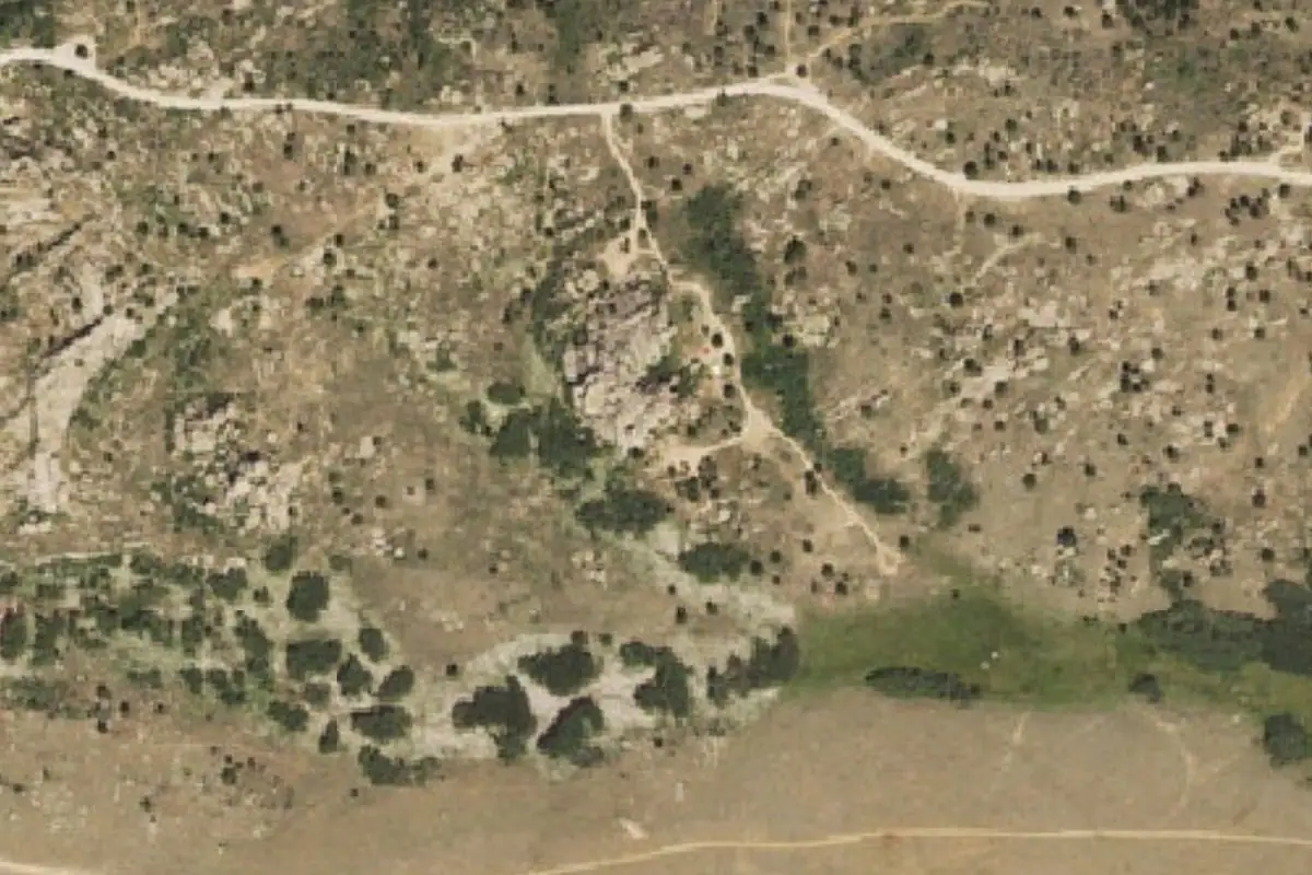 Foto aérea de la zona de East L.A.