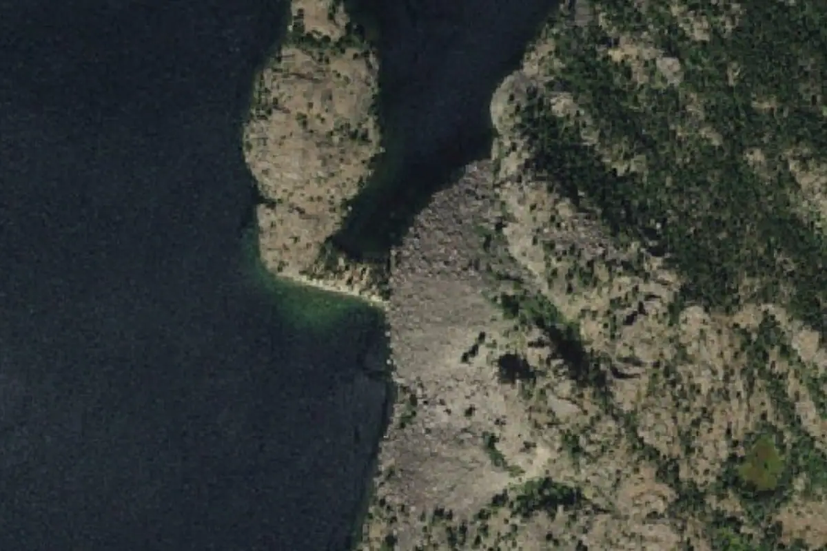Foto aérea de la zona de East side hill