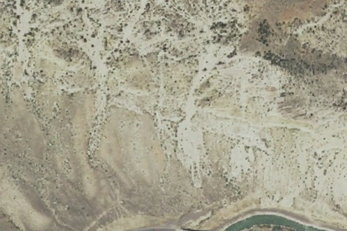 Aerial photo of the Just For Kix Wall area
