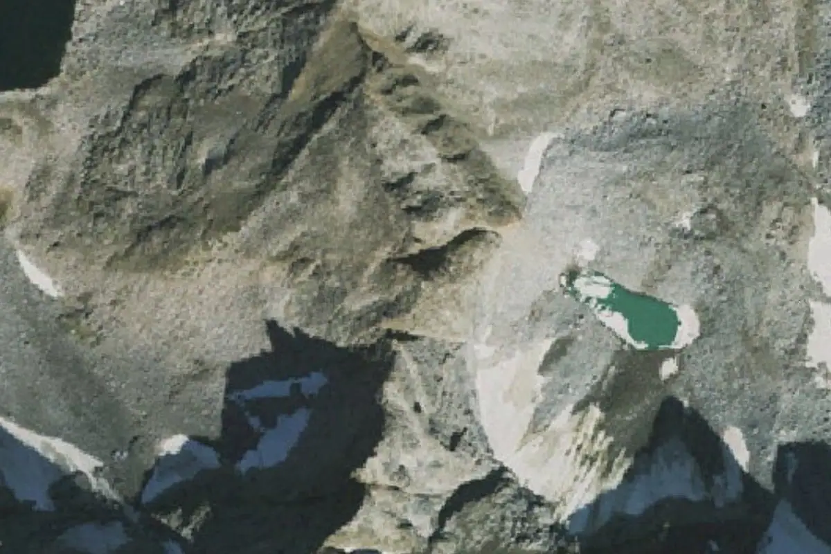 Foto aérea de la zona de Little Horn