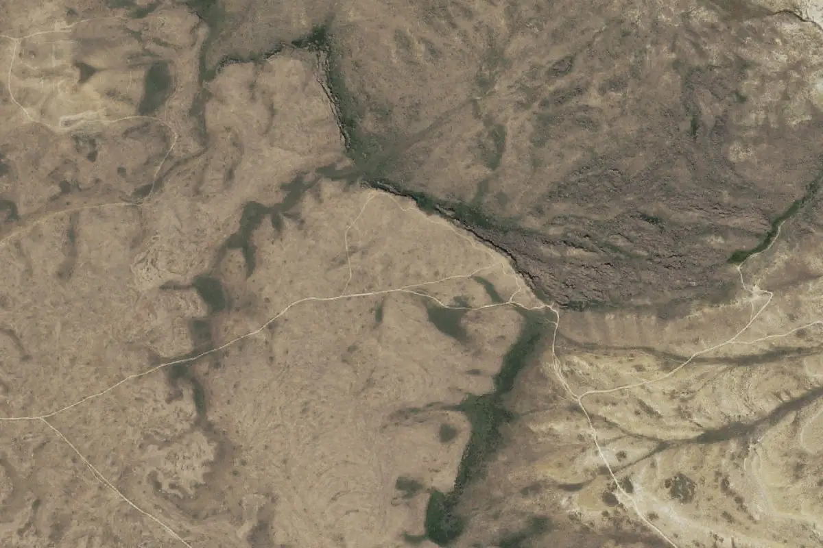 Aerial photo of the Natural Corrals Superior area